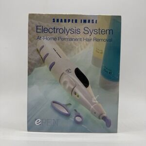 Sharper Image Cordless E-pen Face Electrolysis System Facial Hair Remover New